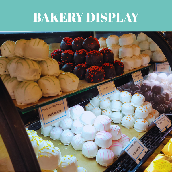 Bakery Display for Cake Balls in Cafe, Coffee Shop, and more