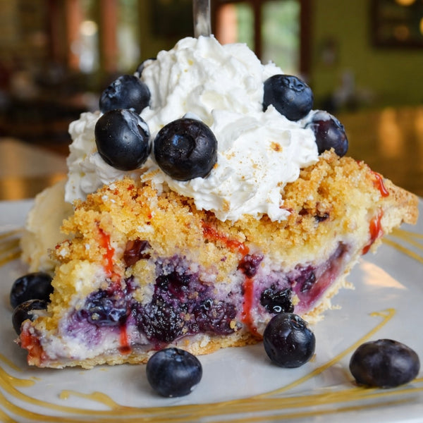 Best blueberry pie slice from pie in the Sky pie co.