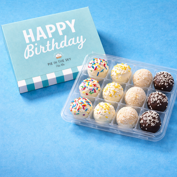 Birthday cake bite dessert delivery nationwide from Pie in the Sky Pie Company