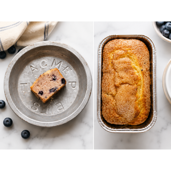 Freshly baked blueberry loaf bread from Pie in the Sky Pie Co., available for nationwide delivery