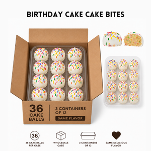 Bulk or Wholesale Birthday Cake Balls Shipped Nationwide and perfect for Coffee Shops, Bakeries, Cafe, Restuaurants and more