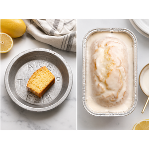 Handcrafted lemon loaf bread from Pie in the Sky Pie Co., glazed and ready for nationwide gift delivery
