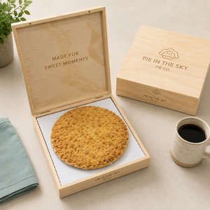 Best Pies with Wooden Gift Box Shipped Nationwide for corporate Gifts from Pie in the Sky Pie Company
