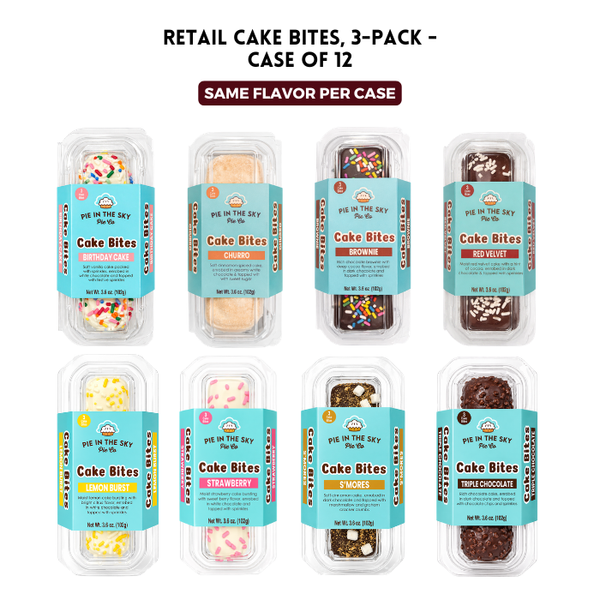 Bulk Cake Bites, 3-Pack - Case of 12