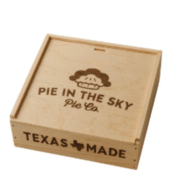 Wooden Pie Gift Box w/ Pie | Ship Nationwide – Pie in the Sky Pie Co.